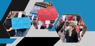 Në Prishtinë, Tiranë dhe Shkup u protestua për mbrojtje të grave dhe vajzave, u kërkua dënim maksimal për dhunuesit